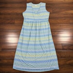 J. Jill Women's Plus Size 2X Printed Sleeveless Crossover Maxi Dress